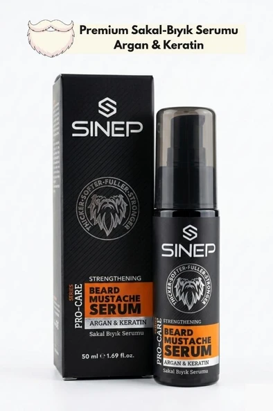 Sinep Argan & Keratin Özlü Güçlendirici Sakal ve Bıyık Serumu 50 Ml ürün görseli 1