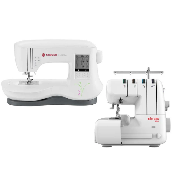 Singer Legacy C440 Elektronik Dikiş Makinesi ve Elmas 328 Ev Tipi 4 İplik Overlok Makinesi Avantajlı Paket ürün görseli 1