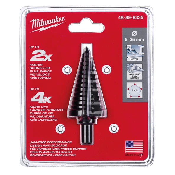 Milwaukee Kademeli Matkap Ucu 6 - 35 mm 10,0x90 mm - 48899335 ürün görseli 1