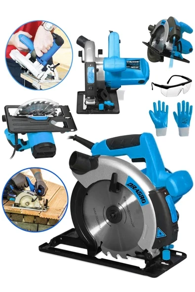 DRAGRO Alman Pro 4200 Watt Lazerli Bakir Sargili Metal Şanzuman Sunta Kesme Daire Testere Makinesi 185 Mm ürün görseli 1
