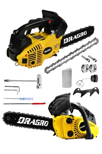 DRAGRO Alman 25cc Mini Benzinli Testere Ağaç Odun Dal Budama Ve Kesme Testeresi Hızar Motoru ürün görseli 1