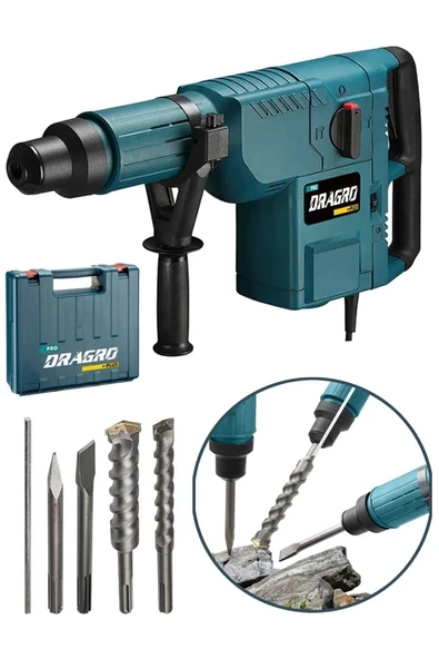 DRAGRO Alman 4200 Turbo X-Series 11 Kg Kırıcı Delici Hilti SDS Max 3 Fonksiyonlu ürün görseli 1
