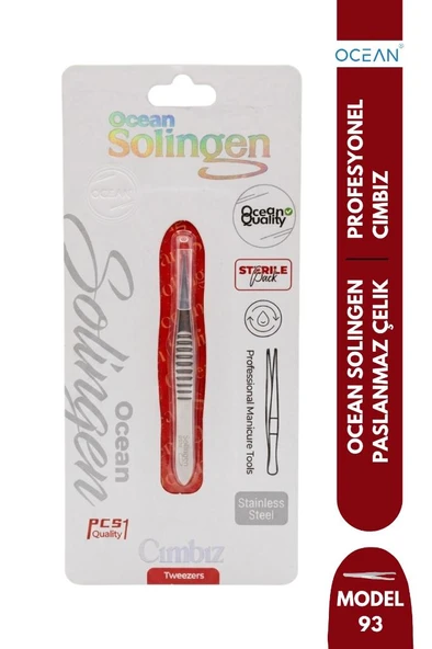 Ocean Solingen Cımbız Metal Çok İnce Uçlu ASU-93 ürün görseli 1