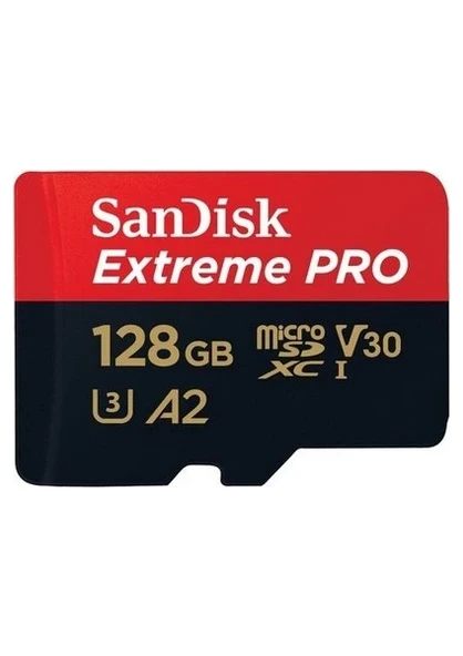 SanDisk Extreme PRO 128GB MicroSDXC Class 10 UHS-I A2 V30 170MB/s – 4K Video ve Profesyonel Fotoğraf Çekimi İçin Yüksek Hızlı Kart ürün görseli 1