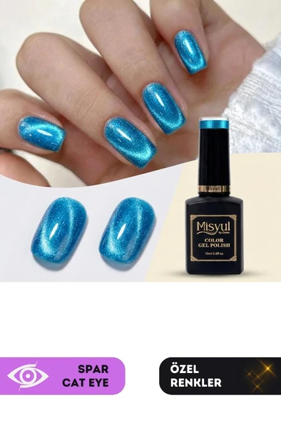 Misyul UV Led Kalıcı Oje Nail Art 15 ml Spar Cat Eye Sc10 ürün görseli 1