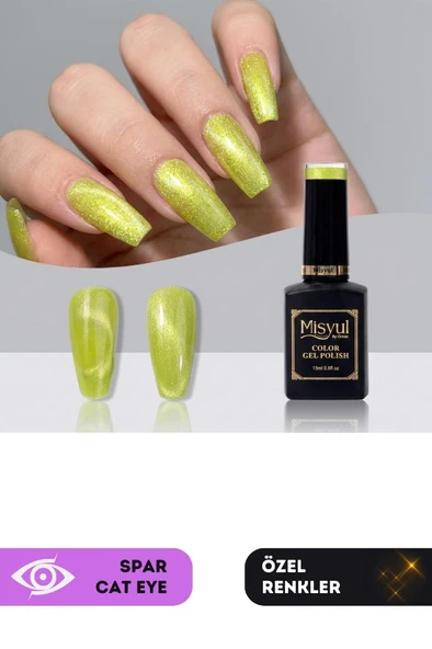 Misyul UV Led Kalıcı Oje Nail Art 15 ml Spar Cat Eye Sc12 ürün görseli 1