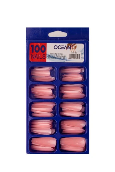Ocean 100'lü Balerin Tırnak Pembe ASU-232 ürün görseli 1