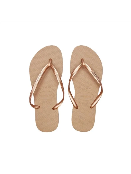 Havaianas   SLIM LOGO METALLIC Kadın Altın Terlik - 4119875 ürün görseli 1
