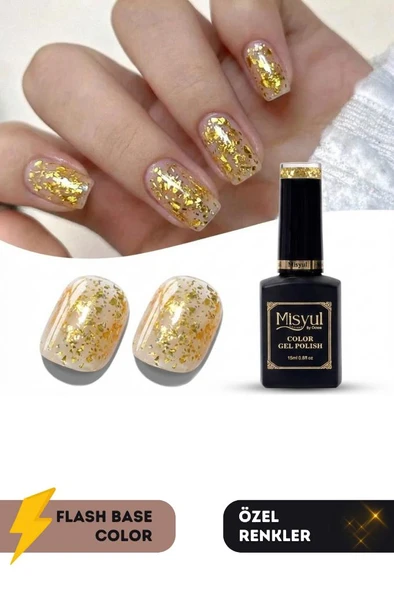 Misyul UV Led Kalıcı Oje Nail Art 15 ml Flash Base Color F03 ürün görseli 1