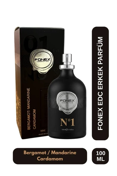 Fonex No:1 EDC Erkek Parfüm 100 Ml Bergamot & Mandarine Cardamom ürün görseli 1
