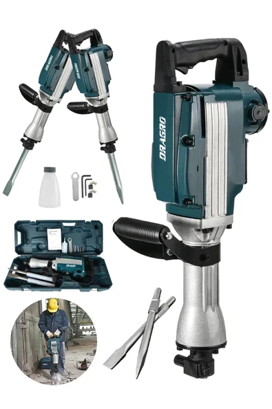 DRAGRO Alman Turbo 5800 Pro 17 Kg Büyük Tip Kırıcı Hilti 70 Joule Taşıma Çantalı ürün görseli 1
