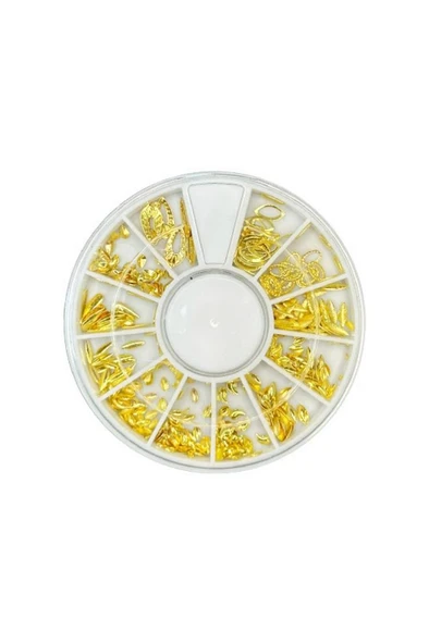 Misyul Tırnak Süsleme Taşı 12 Gözlü Mix Paket Gold MIS-2080 ürün görseli 1