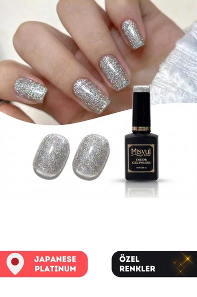 Misyul UV Led Kalıcı Oje Nail Art 15 ml Japanese Platinum J04 ürün görseli 1