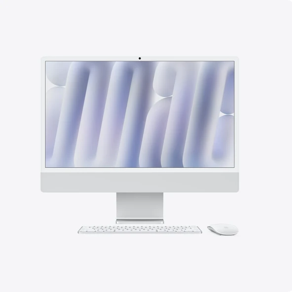 Apple iMac M4 Gümüş MWUV3TU/A 16 GB 512 GB SSD 10C GPU 24" 4.5K All in One PC ürün görseli 1
