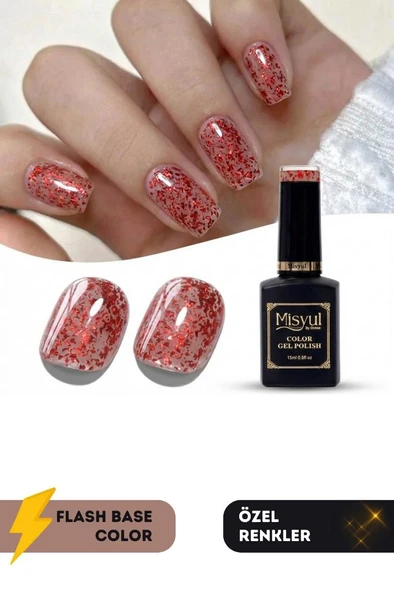 Misyul UV Led Kalıcı Oje Nail Art 15 ml Flash Base Color F07 ürün görseli 1