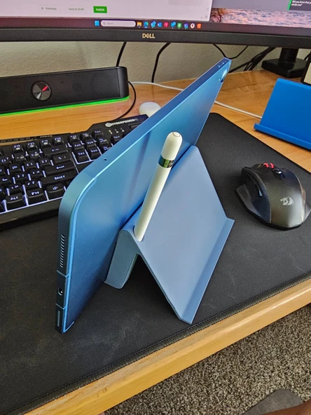 Universal Tablet Standı ve Kalem Tutucu - Minimalist Masaüstü Düzenleyici Organizer ürün görseli 1