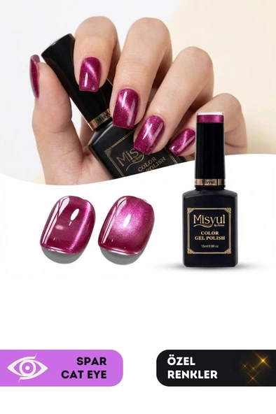 Misyul UV Led Kalıcı Oje Nail Art 15 ml Spar Cat Eye Sc09 ürün görseli 1