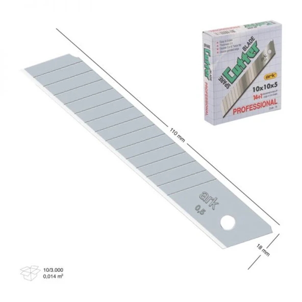 Ark Maket Bıçağı Yedeği 18 mm 10 Adet ürün görseli 1
