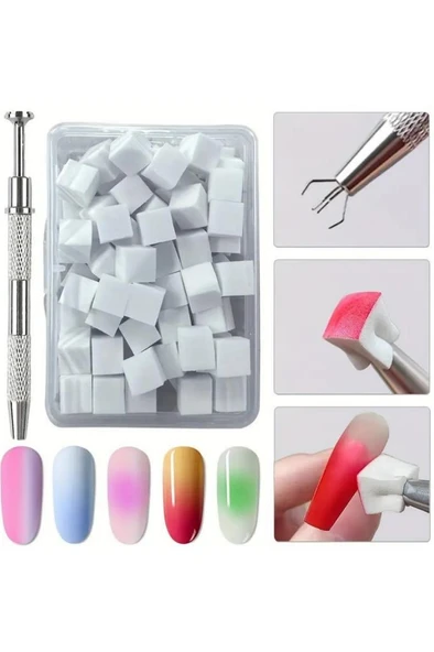 Ocean 200'lü Kalemli Ombre ve Nail Art Sünger Seti Kalemli ASU-301S ürün görseli 1