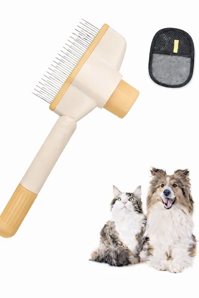 RIVANO kediler ve köpekler için pire ve saç tarağı, serbest düğümlü kürkleri temizlemek için (Hediyeli) ürün görseli 1