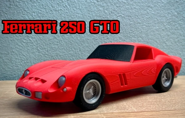 Ferrari 250 GTO Dekoratif Model - 3D Yazıcı Klasik Spor Araba Biblo - İtalyan Efsanesi Ofis Hediyesi ürün görseli 1