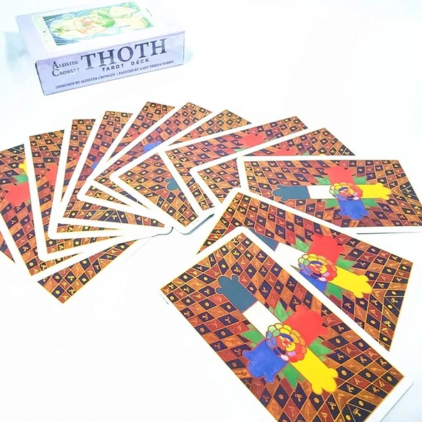 Aleister Crowley Thoth Tarot Deck Taros Kartı - Resim 3