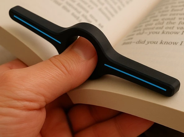 Ergonomik Kitap Tutucu - 3D Yazıcı Sayfa Açıcı Aparat - Kitap Kurtları İçin Hediye ürün görseli 1