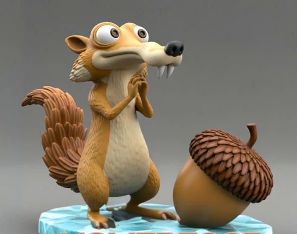 Scrat Figürü - Ice Age Koleksiyonluk Karakter - Sevimli Hediyelik Obje ürün görseli 1