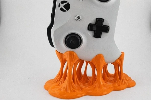 Erimiş Efektli Xbox Oyun Kolu Standı - 3D Tasarım Dekoratif Gamepad Tutucu ve Sergileme Ünitesi ürün görseli 1