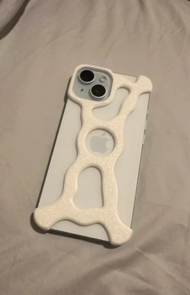 iPhone Uyumlu Modern Organik Tasarım Koruyucu Çerçeve Kılıf - Minimalist İskelet Kapak ürün görseli 1