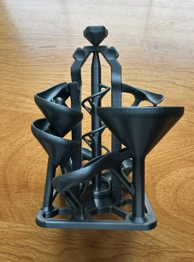 Mekanik Bilye Labirenti ve Sonsuz Döngü Parkuru - 3D Yazıcı Üretimi Eğitici STEM Masaüstü Oyuncağı ürün görseli 1