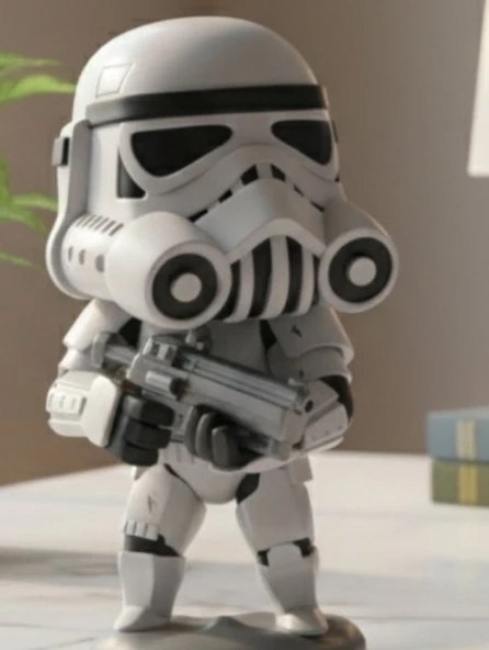 Star Wars Stormtrooper Figürü - 3D Baskı Mini Asker Biblo ürün görseli 1