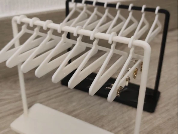 3D Baskı Mini Askılık | Takı & Aksesuar Standı | Küpe Kolye Organizer ürün görseli 1