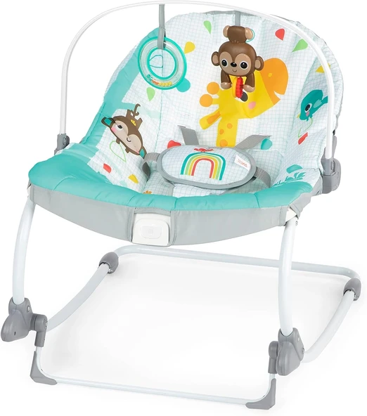 Bright Starts Wild Vibes Ana Kucağı Yatıştırıcı Titreşimler Çıkarılabilir Oyuncak Barı Bebek Koltuğu (18 kg kadar) ürün görseli 1