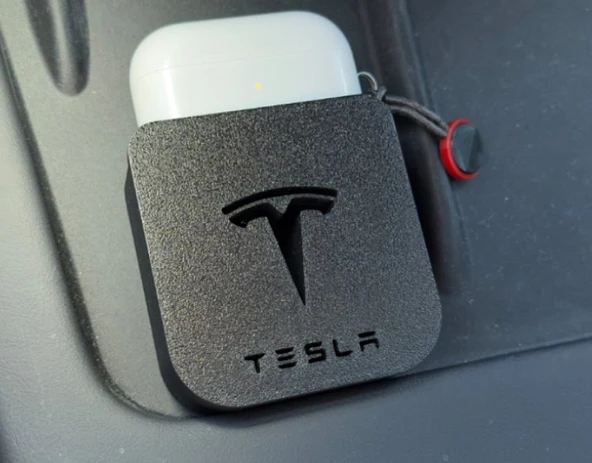 Tesla Model 3 / Y Uyumlu AirPods ve Küçük Eşya Düzenleyici - Orta Konsol Kablosuz Şarj Alanı Organizer ürün görseli 1