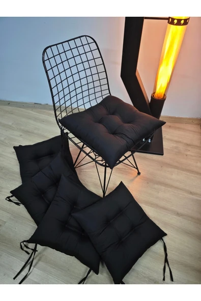FELIX HOME pofidik siyah 40x40 orjinal dikiş sandalye minderi ürün görseli 1