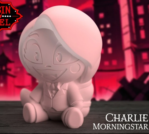 Sevimli Chibi Charlie Morningstar Figürü - Hazbin Hotel Prensesi Dekoratif Anime Heykelcik ürün görseli 1