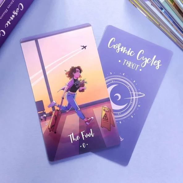 Cosmic Cycles Tarot Deck Tarot Kartı - Resim 3