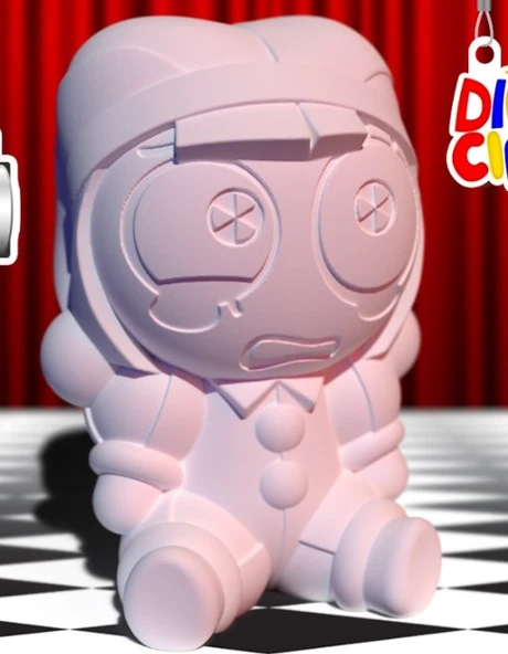 Sevimli Chibi Pomni Figürü - The Amazing Digital Circus Karakteri Dekoratif Masaüstü Heykelcik ürün görseli 1
