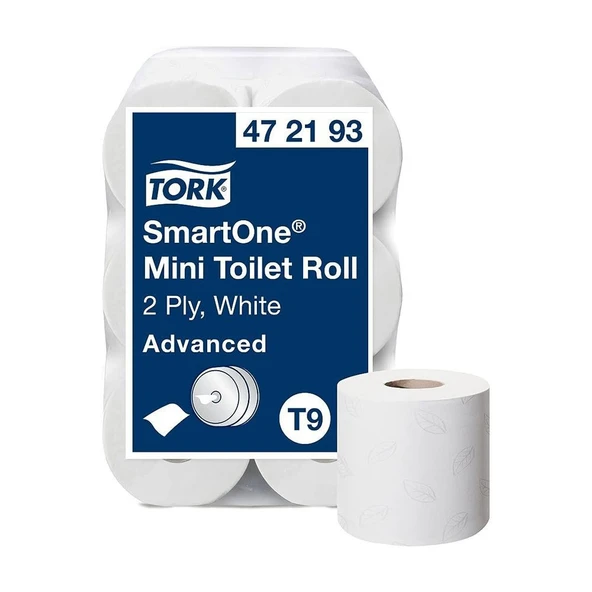 Tork SmartOne Mini Tuvalet Kağıdı Adv 2 Katlı 620 Yaprak 112 Mt x 12 Rulo Koli ürün görseli 1