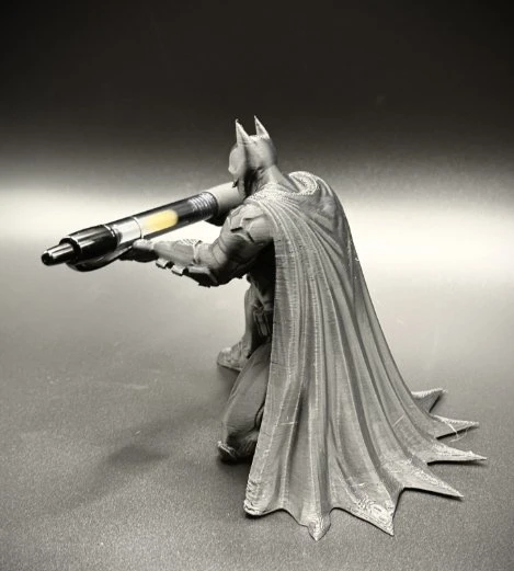 Batman Temalı Dekoratif Kalem Tutucu - 3D Baskı Süper Kahraman Masaüstü Kalemlik ve Ofis Figürü ürün görseli 1