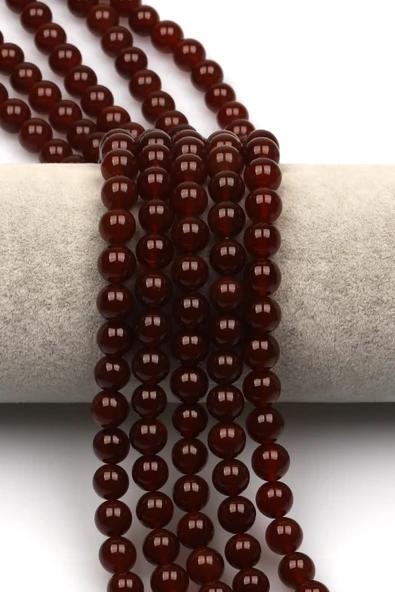 Akik Doğal Taş Dizi 8 mm Küre Kesim - DZ-0935 ürün görseli 1