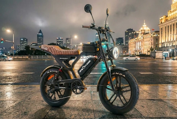 Ape Ryder MANDRİLL 1000W ELEKTRİKLİ BİSİKLET AYNA ÇANTA VE EL GAZI HEDİYELİ SİYAH ürün görseli 1