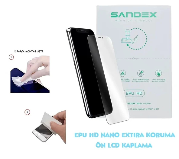 Huawei PURA 90 PRO Uyumlu NANO Ekran Koruyucu Esnek ULTRA İnce - SANDEX - EPU HD ürün görseli 1