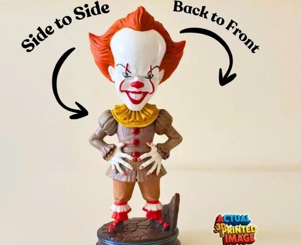 Pennywise Palyaço Figürü - IT (O) Filmi 3D Baskı Koleksiyonluk Biblo ürün görseli 1