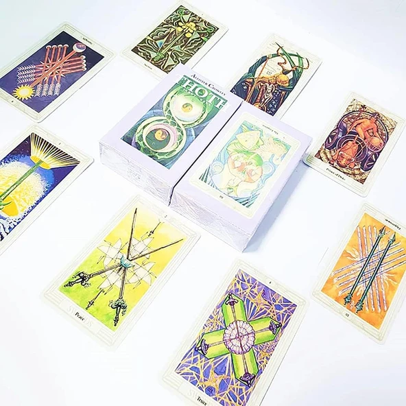 Aleister Crowley Thoth Tarot Deck Taros Kartı - Resim 6