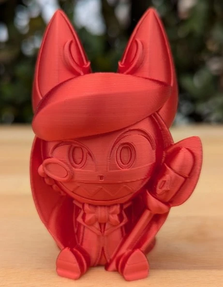 Sevimli Chibi Alastor Figürü - Hazbin Hotel Radio Demon Dekoratif Anime Heykelcik ürün görseli 1