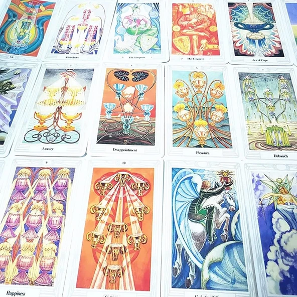 Aleister Crowley Thoth Tarot Deck Taros Kartı - Resim 2