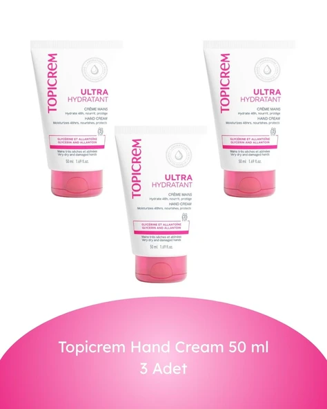 Topicrem Ultra Nemlendirici El Kremi 50 ml 3 Adet ürün görseli 1