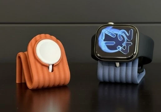 Apple Watch İçin Modern Dalgalı Şarj Standı - Estetik ve Fonksiyonel Masaüstü Saat Tutucu ürün görseli 1